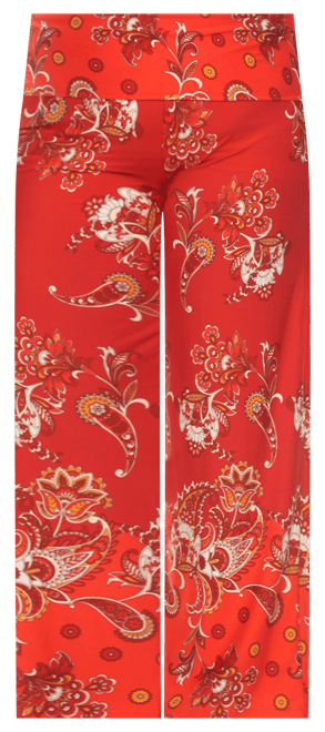 Plus Size Floral Paisley Printed Palazzo Pants