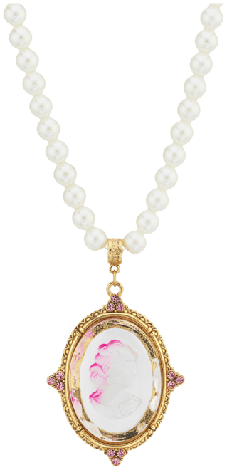 Gold-Tone Pearl Necklace