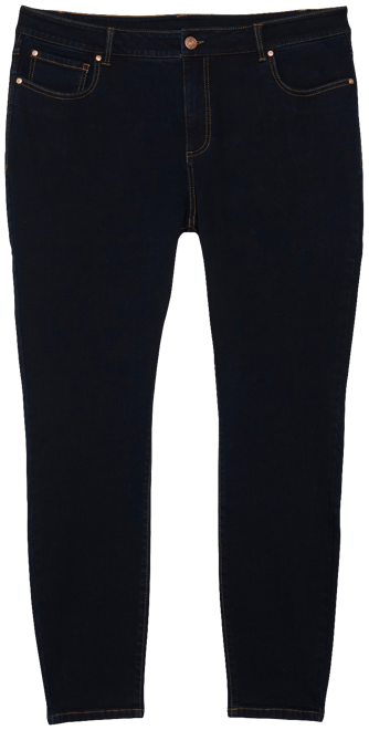 I.n.c. International Concepts Plus Size Essex Super Skinny Jeans, Created for Macy's - Deep Black - Size 22W