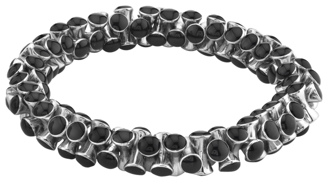 Silver-Tone Stretch Bracelet