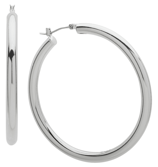 2" Thick Hoop Earrings