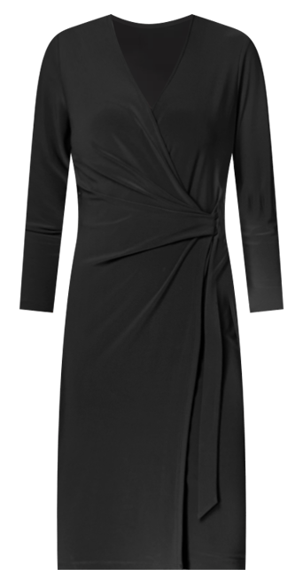 Women's Printed 3/4-Sleeve Wrap Dress