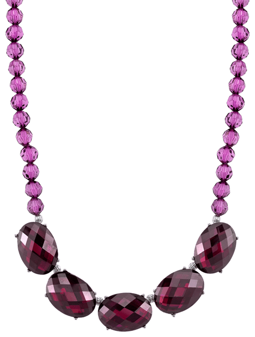 Silver-Tone Collar Necklace