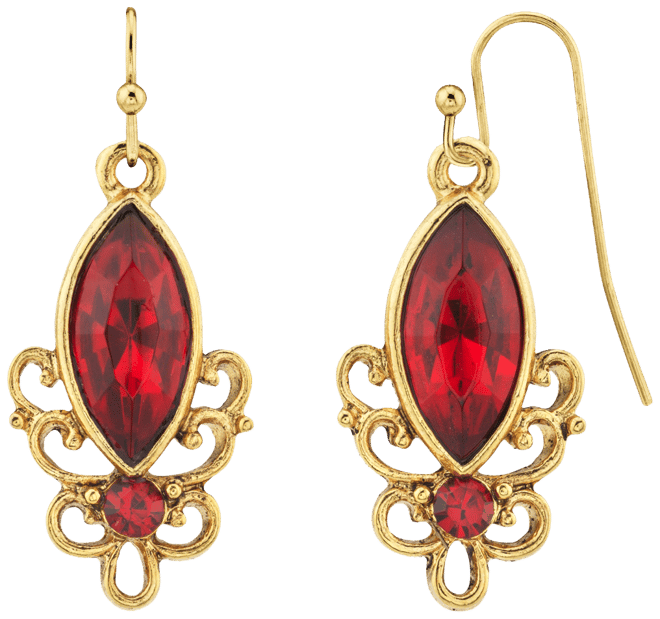 Gold-Tone Drop Earring