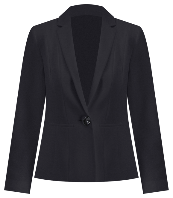 Women's Stretch Crepe One Button Blazer, Regular & Petite