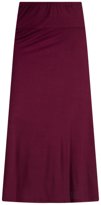 Women's Elastic Waist Maxi Skirt