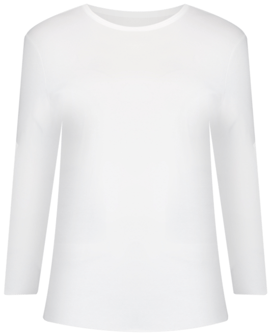 Plus Size Stretch Long-Sleeve Tee