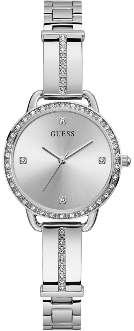 Women's Stainless Steel Semi-Bangle Bracelet Watch 30mm