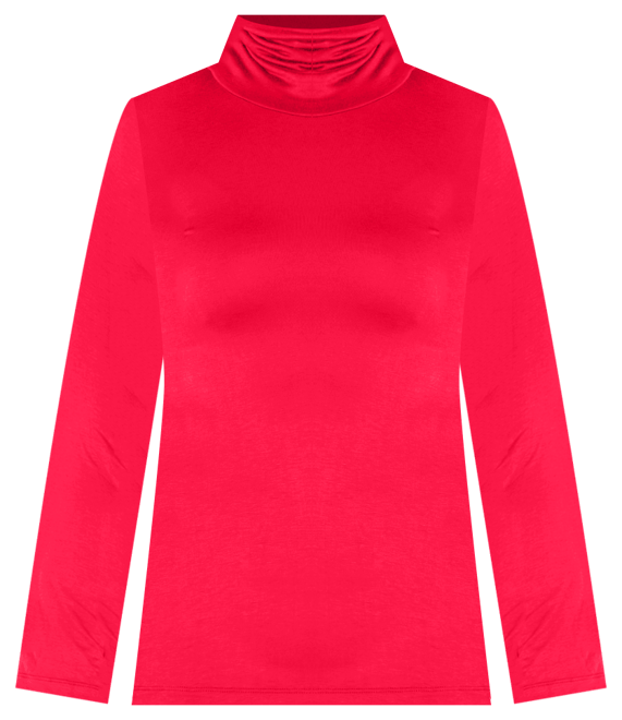 Women's Plus Size Classic Turtleneck Top
