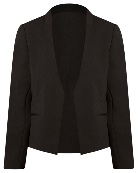 Petite Asymmetrical Open-Front Blazer