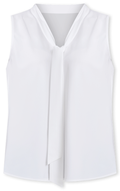 Women's Sleeveless Tie-Neck Top, Regular & Petite