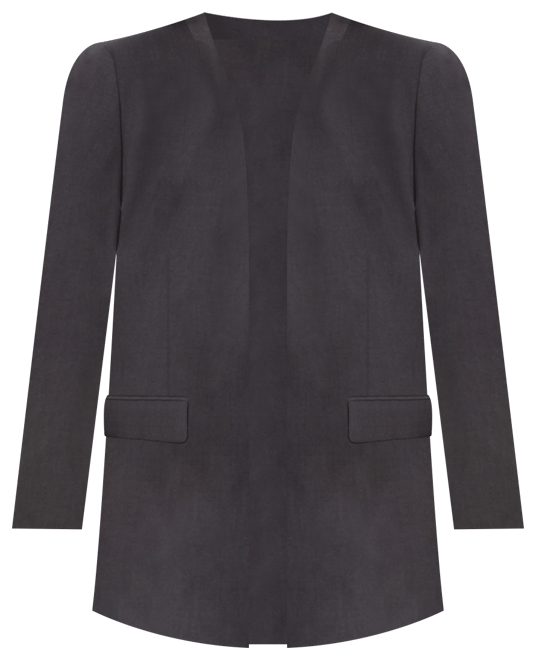 Women's Collarless Open-Front Bi-Stretch Blazer, Created for Macy's