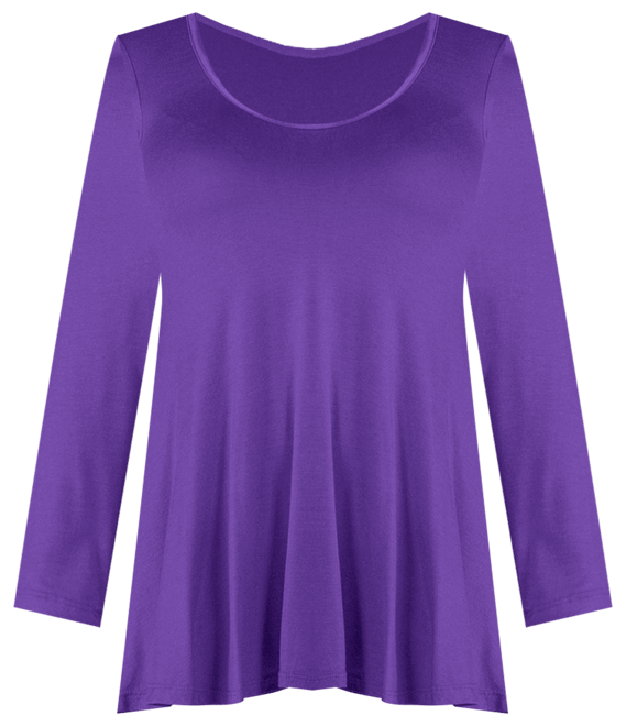 Women's Plus Size Poised Swing Tunic Top