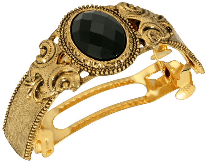 Women's Gold-Tone Stone Ponytail Holder