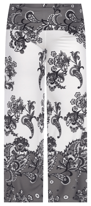 Plus Size Floral Paisley Printed Palazzo Pants