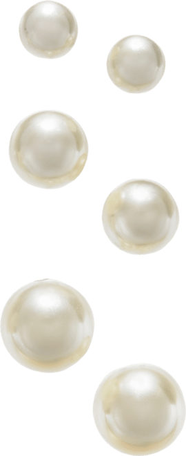 Silver-Tone 3-Pc. Set Imitation Pearl Stud Earrings, Created for Macy's