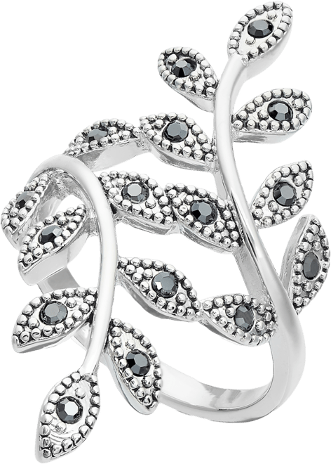 Crystal Leaf Wrap Ring, Created for Macy's