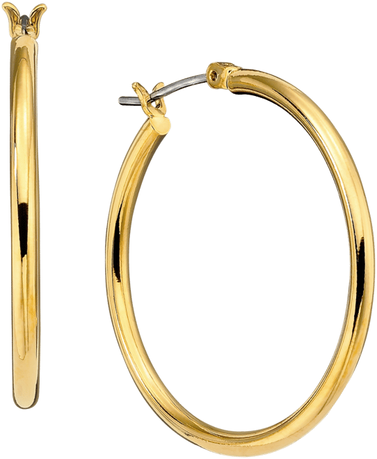 Medium Hoop Earrings 1.2"