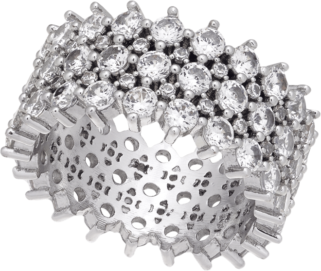 Silver-Tone Pave Ring, Created for Macy's