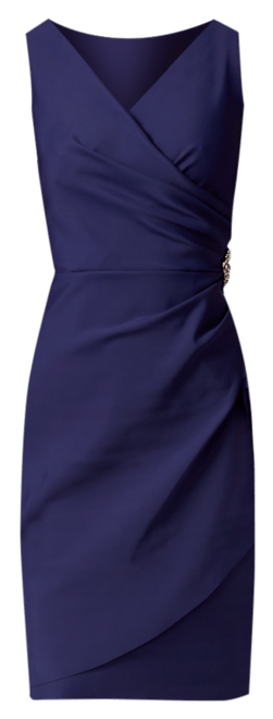 Compression Embellished Ruched Sheath Dress