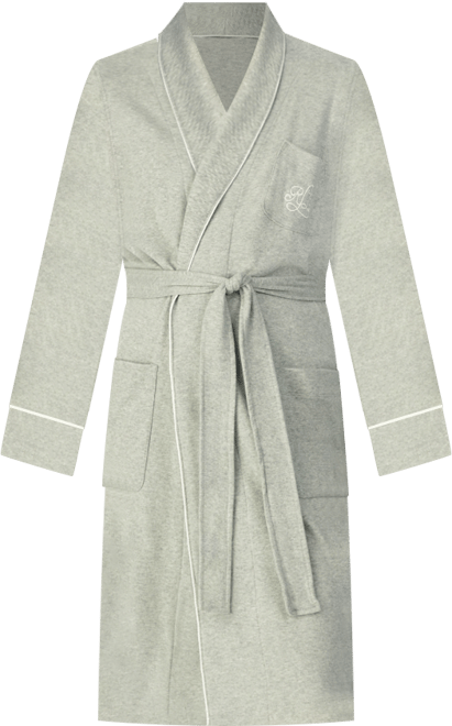 Quilted Shawl Collar Short Robe