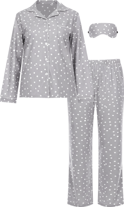Women's Plus Size Pajama Set, 3 Piece