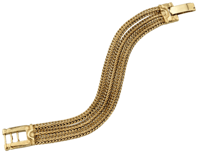 Gold-Tone Clasp Bracelet