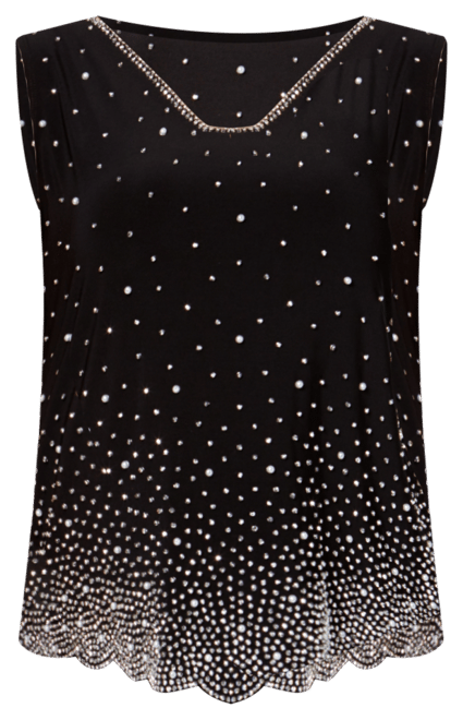 Plus Size Embellished Blouse