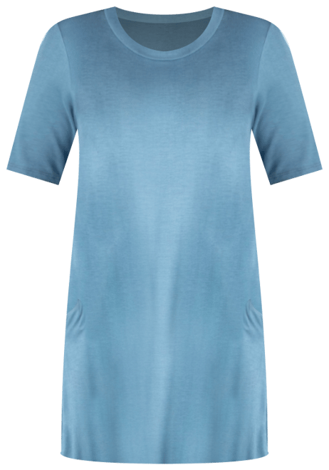 Plus Size Knee Length Pocket T-shirt Dress