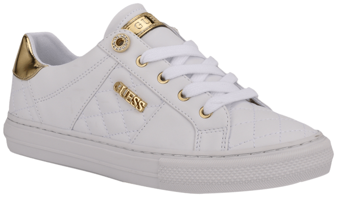 Guess sneakers white store gold