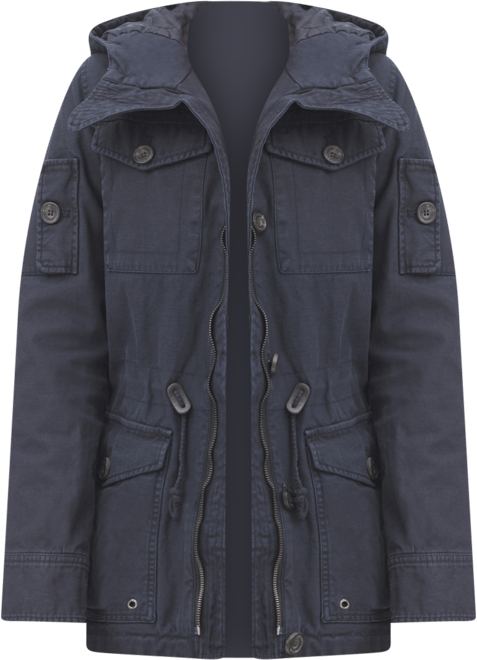 Women's Hooded Military Jacket