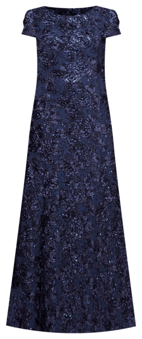 Alex evenings rosette on sale dress