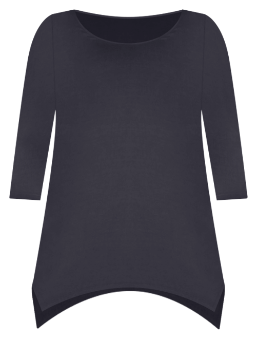 Plus Size Makayla Scoop Neck Tunic Top