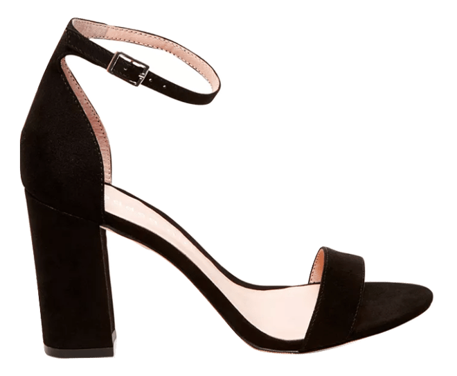 Madden Girl BLACK Womens Two-Piece Block Heel Algeria