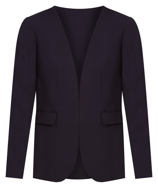 Women's Collarless Open-Front Bi-Stretch Blazer, Created for Macy's