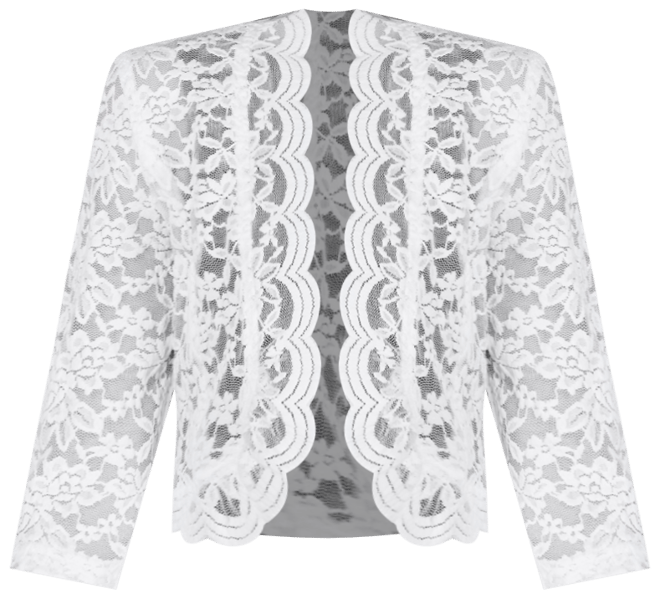 Scalloped Lace Shrug