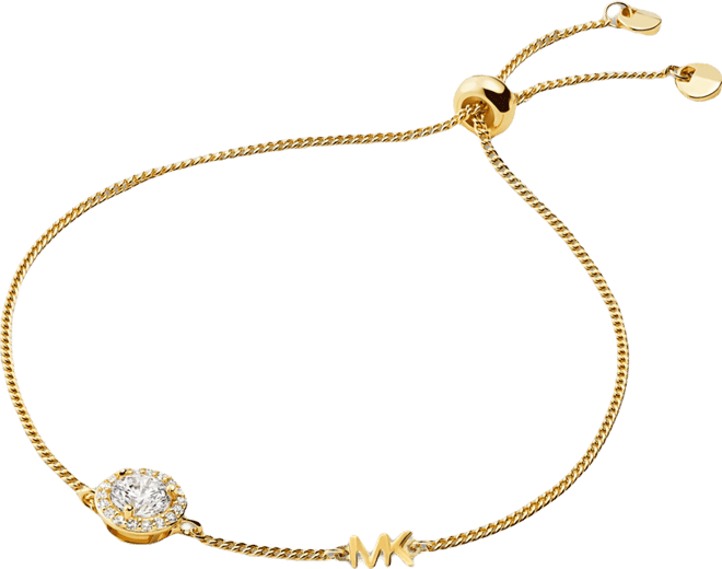 Sterling Silver Cubic Zirconia Slider Bracelet