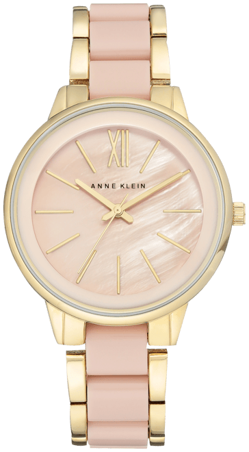 Women's Gold-Tone Blush Link Bracelet Watch 37mm