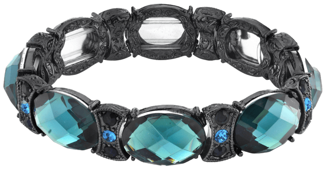 Black-Tone Stretch Bracelet