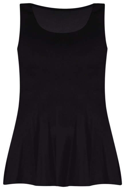 Plus Size Sleeveless Tunic Tank Top