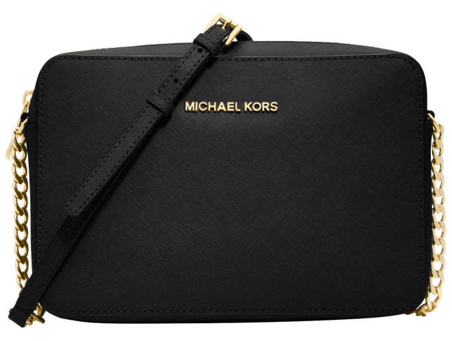 Michael+Kors+Jet+Set+Travel+Medium+Crossbody+Leather+Handbag+-+Vanilla for  sale online