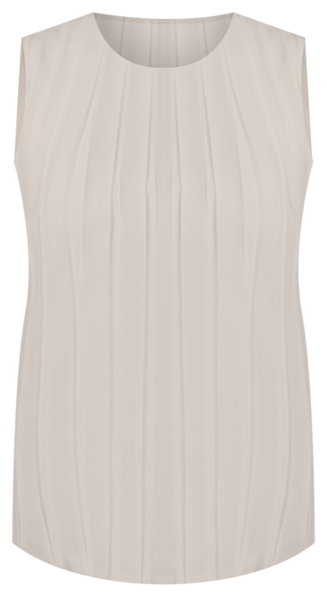 Sleeveless Pleated Blouse