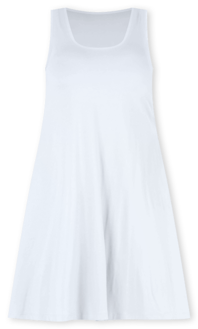 Plus Size Fit and Flare Knee Length Tank Dress