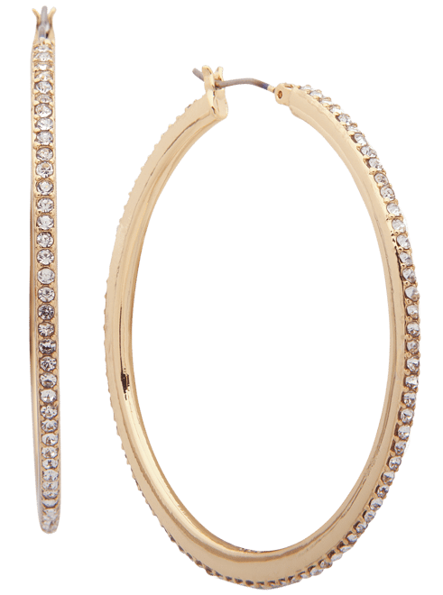 Chanel Vintage Gold CC Hoop Turn-Lock Dangling Earrings - Luxury Reborn