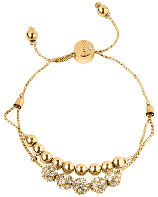 Pave Beaded Double-Row Slider Bracelet