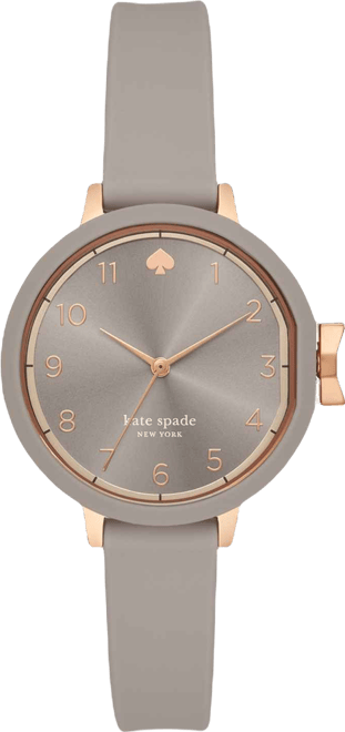 Women's Park Row Gray Silicone Strap Watch 34mm