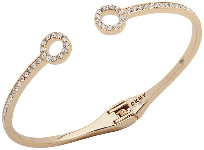 Pave Circle Cuff Bracelet