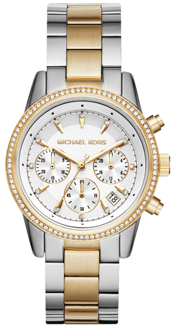 White michael kors watch women's sale