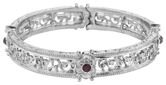 Silver-Tone Stretch Bracelet