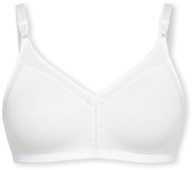 Double Support Cotton Wireless Bra with Cool Comfort 3036